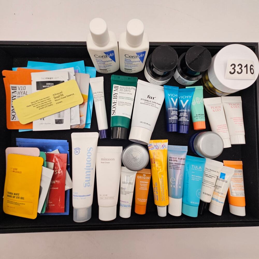 ULTA SEPHORA K-BEAUTY SKINCARE SAMPLE LOT CERAVE BELIF CORSRX VICHY